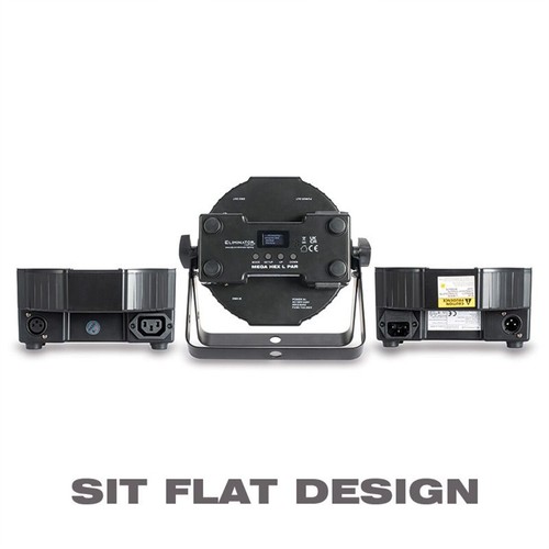 (4) American DJ MEGA FLAT HEX L PAK4 RGBLA+UV LED DMX Par Lights+Fog Machine - Picture 4 of 12