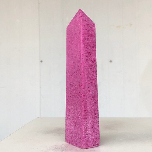 432g Natural Red Corundum Mineral Spirits Ruby Wand Point Quartz Crystal W669 - Picture 3 of 16