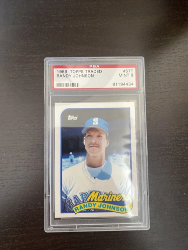 1989 Topps RANDY JOHNSON #57T PSA 9 MINT Rookie Card *POP 550* HALL OF FAME 📈
