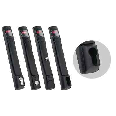 ProLine Flush Swing Handle DIN Profile, 10.67x1.50x1.57, Black, Steel