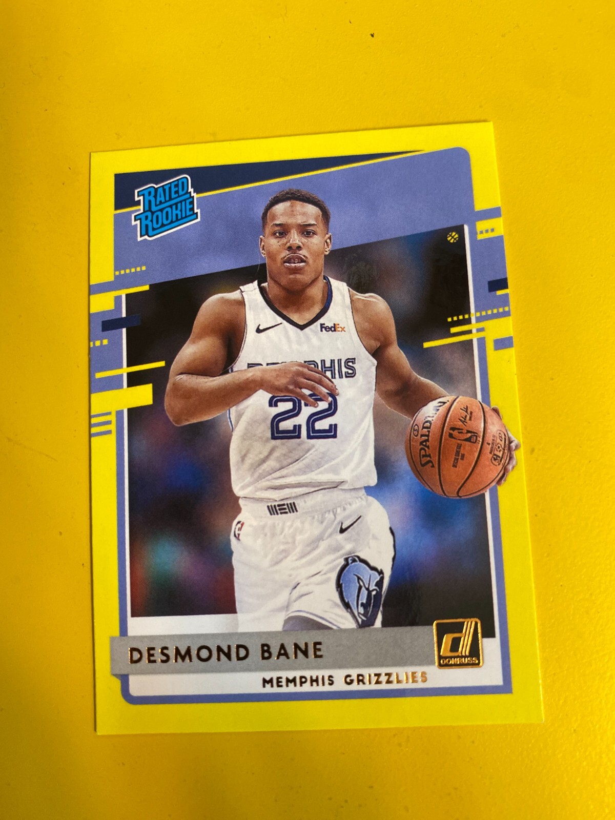 RS27329 2020-21 Donruss Yellow Flood #240 Desmond Bane RR RC