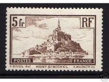 FRANCE STAMP TIMBRE 1929-1931 YVERT N° 260a " MONT SAINT MICHEL 5F " NEUF xx TTB