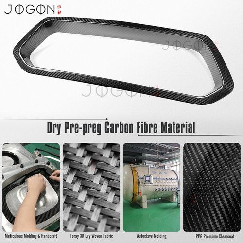 Real Carbon For Corvette C8 Z06 2023+ Rear Exhaust Tips Center Plate Cover Trim - Picture 8 of 9