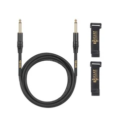 6ft Professional Guitar Cable, 1/4 Inch 6.35mm TS Straight Male to Male, Black