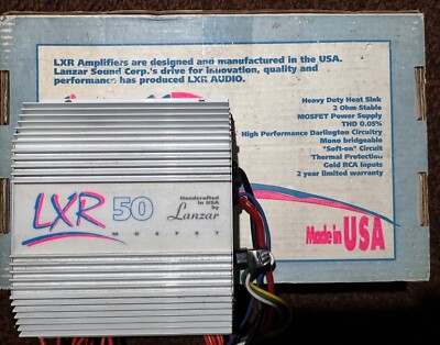 LANZAR LRX 50 AMPLIFIER FOR CAR AUDIO - MADE IN USA!  