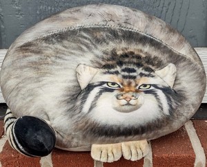 Grumpy Face Pallas's Steppe Manul Cat 11" Plush Stuffed Toy