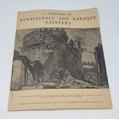 A Chronology of Renaissance and Baroque Painters College Booklet OU 1962