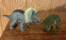 1999 Ankylosaurus  2008 Triceratops Dinosaur Figure Lot