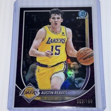 2025/26 Bowman Chrome Austin Reaves #BCV-193 Purple Reptilian Refractor #/199