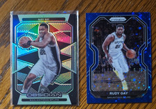 Rudy Gay -2020-21 Prizm Fast Break Blue #/175 No.4 +Green Electric Obsidian #/25