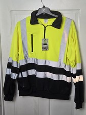 Forester Hi Visibility Sweatshirt NWT size XL yellow reflective class 2