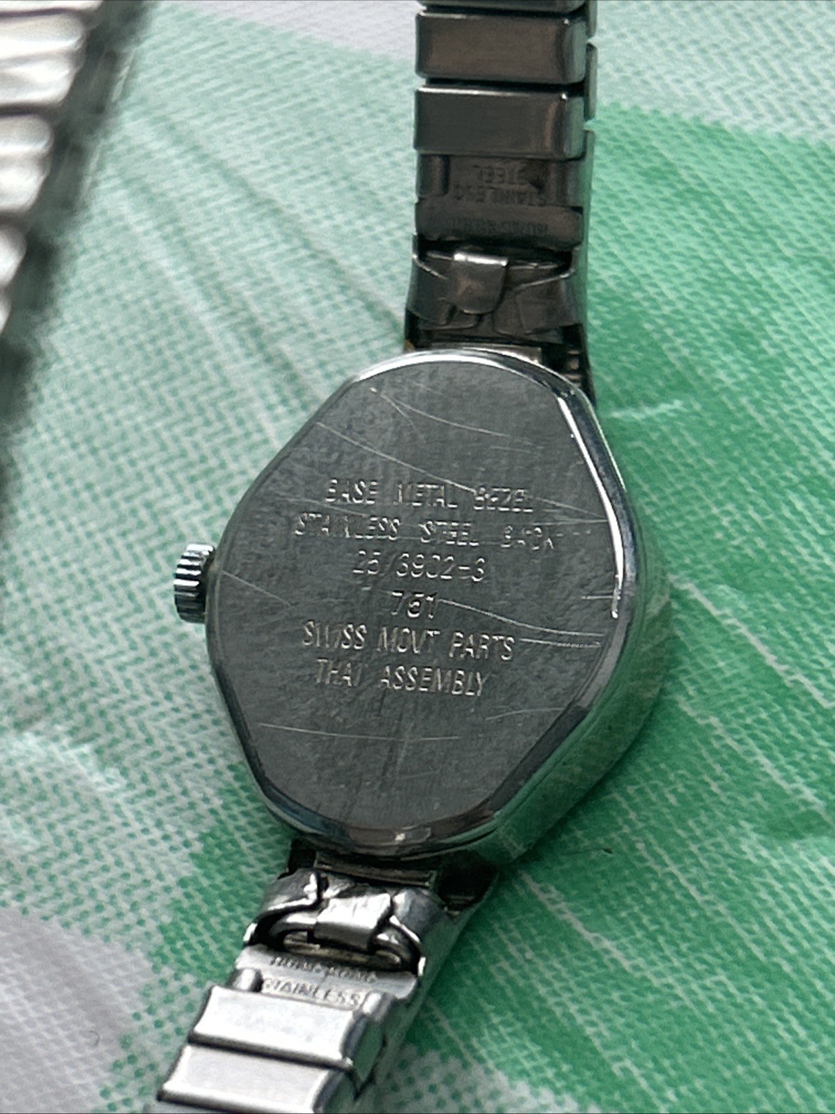 Armitron Silver Tone Women’s Stretch Band Quartz Watch