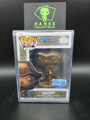 Funko Pop One Piece Nr. 2016 Usopp PLUS Pop! (Metallic) Bronze Statue