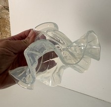 ancien globe tulipe en verre Opalescent Style opaline Collection Déco