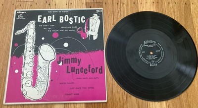 Earl Bostic/Jimmy Lunceford 10  Lp-Allegro Elite 4033/1954/Microgroove! VG+/VG+!