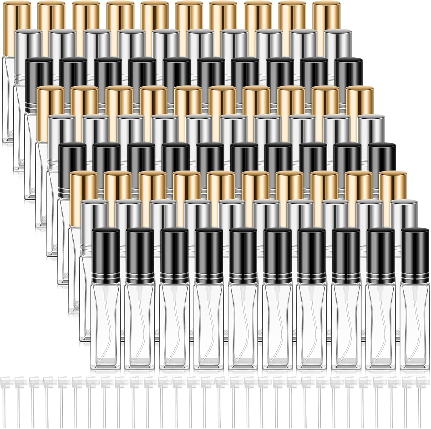 30 Pcs Glass Perfume Travel Refillable Bottles 10 Ml Mini Cologne Perfume Bottle