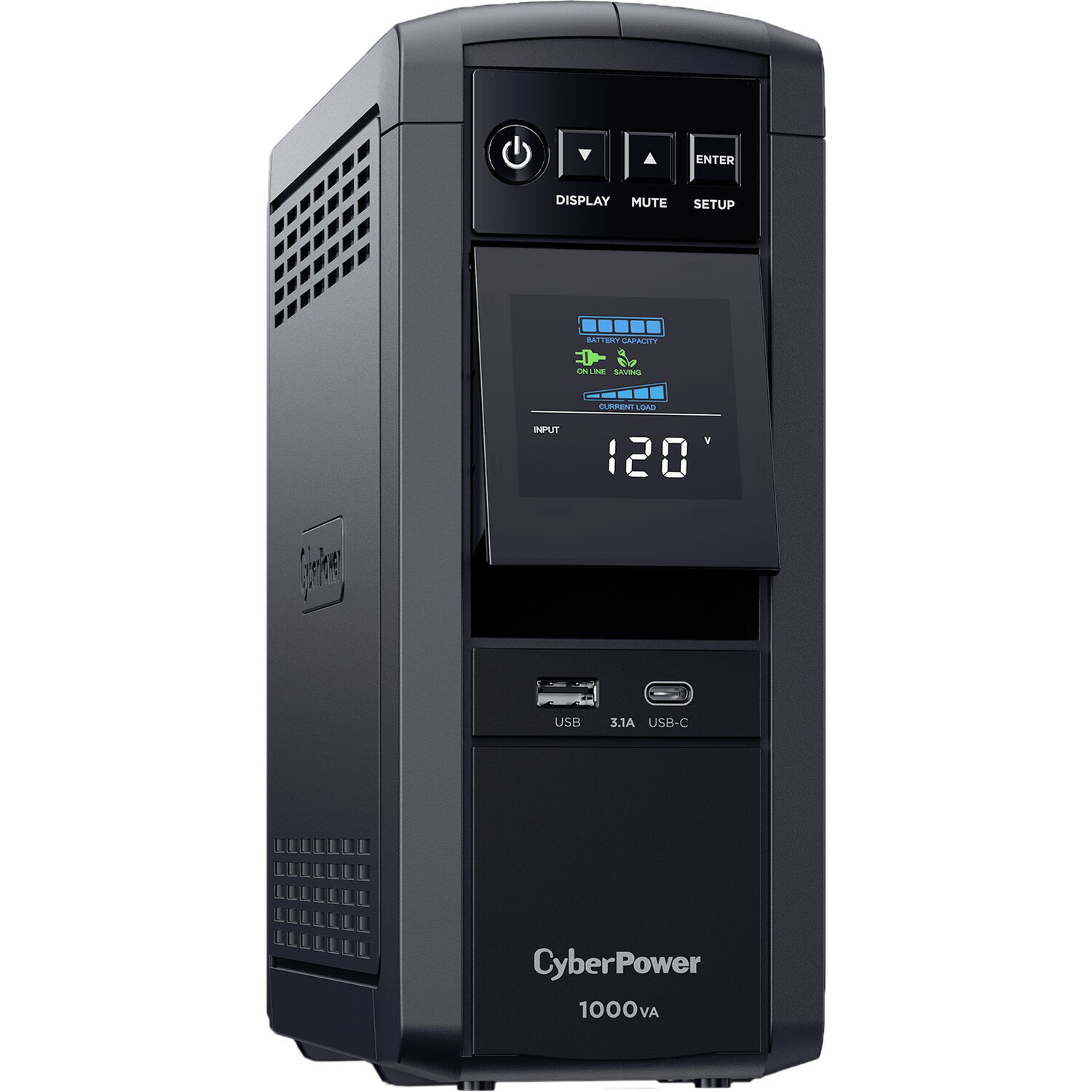 CyberPower CP1000PFCLCD-R 1000VA/600W Pure Sine Wave UPS - Certified Refurbished