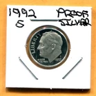 Gem 1992-S Proof Cameo Silver Roosevelt Dime - Free Shipping