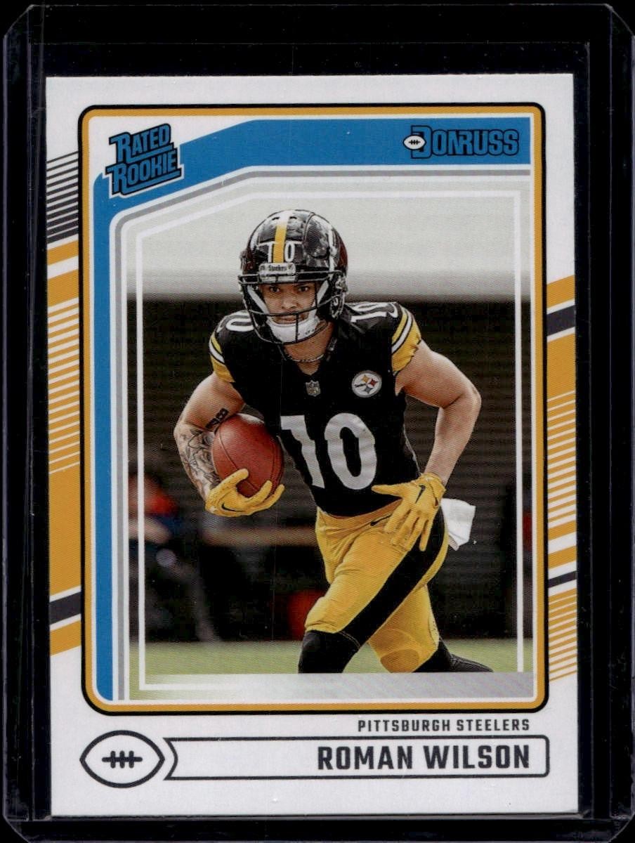 2024 Donruss Roman Wilson 348 Pittsburgh Steelers RC