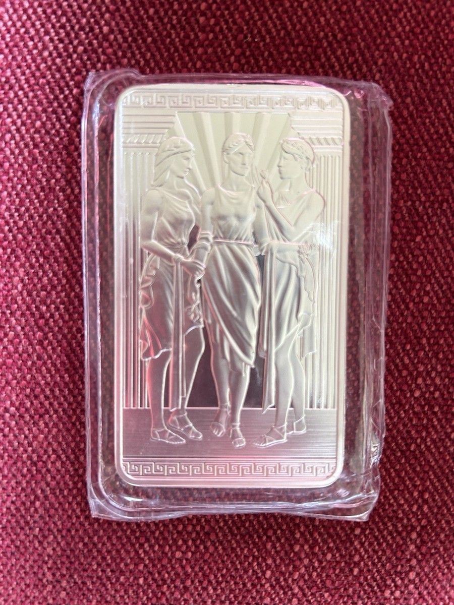 10 Oz The Three Graces The Great Engravers 9999 Fine Silver Royal