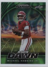 2025 Leaf Football Nation A New Dawn Green Lava 1/1 Michael Hawkins Jr 13u1