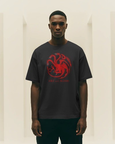 Game of Thrones tshirt TARGARYEN tshirt dragon black T Shirt. Unisex, ladies fit - Picture 2 of 10