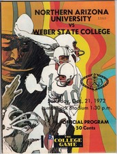 1972 Northern Arizona Lumberjacks Weber State Wildcats College Football Program