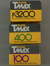 T-MAX 3 Boxes 3200 400 100 B W Film 35mm Expired Kept Refrigerated Kodak