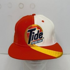 Vintage Tide Racing Team Hat Snapback NASCAR Orange White Made in USA Cap