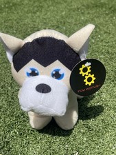 Toy Works Husky Dog Plush Stuffed Animal 7.5 NWT
