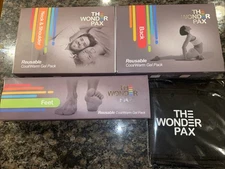 Set Of 3 The Wonder Pax Reusable Cool Warm Gel Packs NIB Back Neck Feet