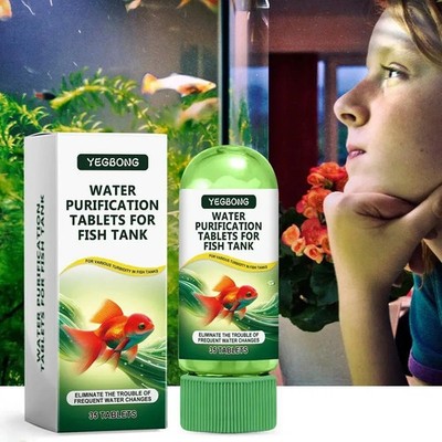 Fish Tank Water Purification Tablets Powerful Aquarium Cleaning Tabs 35 Pack Set