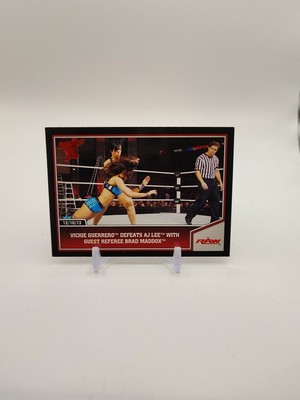 2013 Topps Best of WWE #66 Vickie Guerrero Defeats AJ Lee RED Mint