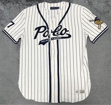 POLO RALPH LAUREN Polo Bear Striped Baseball Shirt S