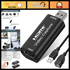 4K HDMI to USB Video Capture Card - 1080P Game Streaming Recording Adapter