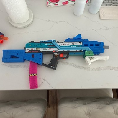 Modified Zuru X-Shot Skins Pro Series Performance Fury-X Blaster w/ Pink Mag 