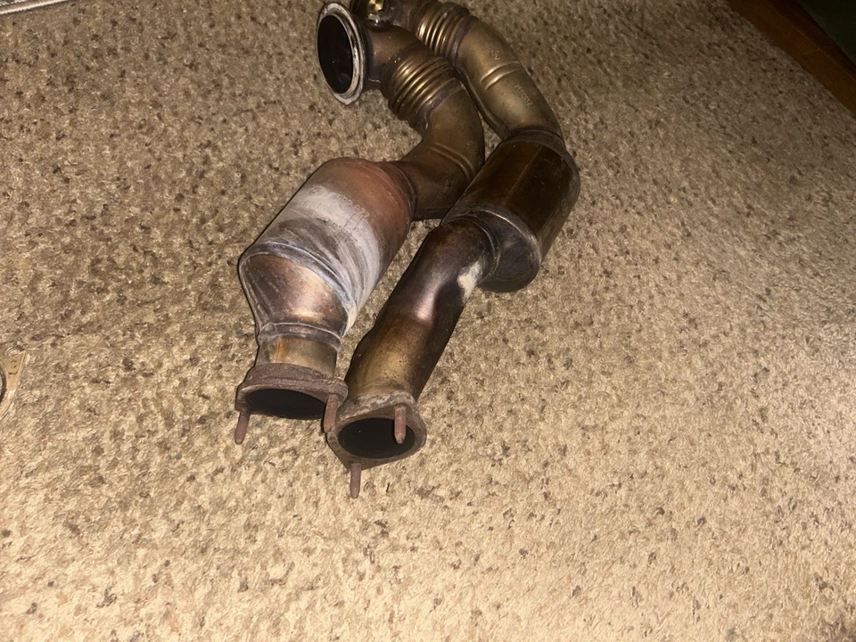 07-10 BMW E90 E92 335i N54 OEM Downpipes N54 Stock Cats Catalytic Converter - Image 2 of 3
