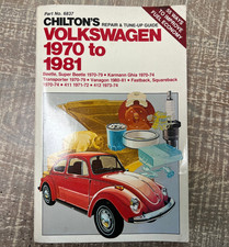 Chiltons Repair Tune-up Guide Volkswagen 1970-1981 Vw Beetle Vanagon 6837