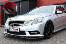 Spoilerschwert Frontspoiler ABS MB E-Klasse AMG W212 mit ABE schwarz gl&auml;nzend