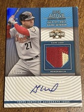 JOSE ALTUVE 2012 Topps Triple Threads AUTOGRAPH JERSEY PATCH #10/10 ASTROS