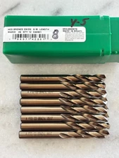 8 new PTD Precision Twist Drill M42CO Letter A HSCo Bronze, Screw Machine Length