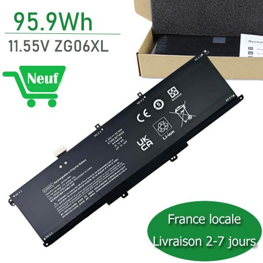 Batterie PC portable ZG06XL HP ZBook Studio G5 haute capacité 7200mAh
