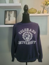 Vintage University of COLORADO Sweatshirt 1980s Jerzees USA Made