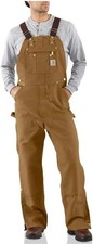 Carhartt Men Loose Fit Firm Duck Bib Overall - Size 34 x 34 - Large NEW w/ Tag