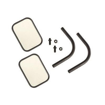 Rugged Ridge Rectangular Trail Mirror Kit Fits 18-20 Jeep Wrangler JL/JT