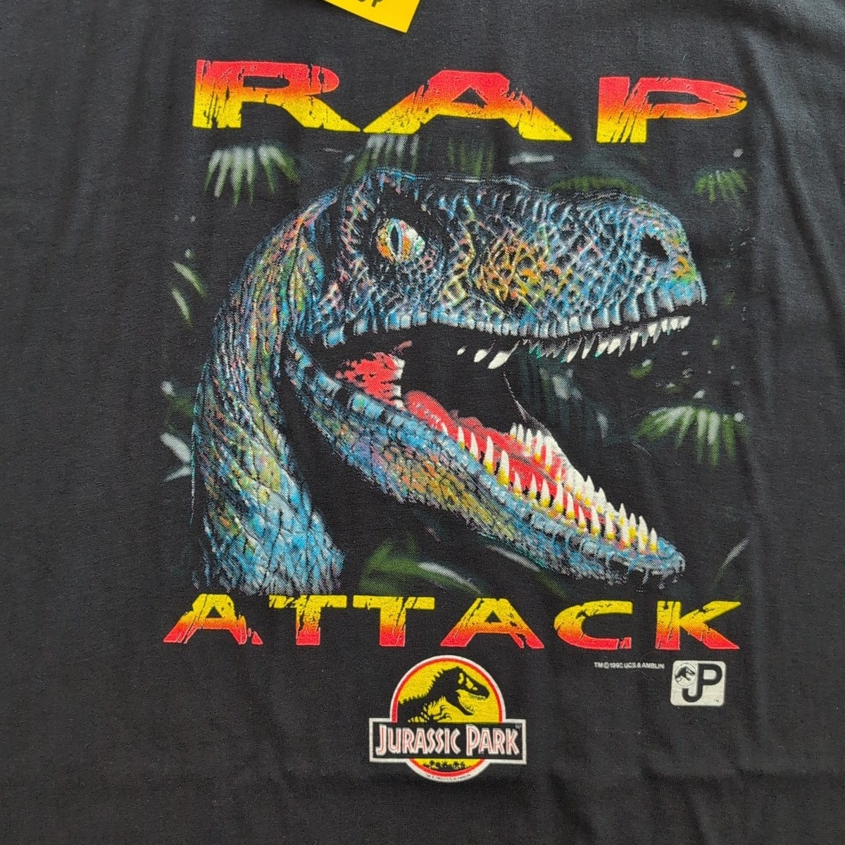Vintage Jurassic Park 1993 Shirt Rap Attack XLarge NWT | eBay