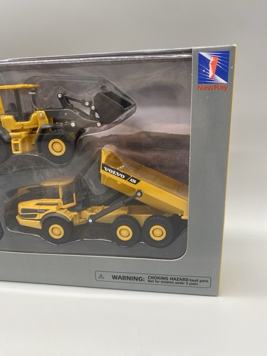 "VOLVO BAUFAHRZEUGE" SET 3-TEILIG DRUCKGUSSMODELLE VON NEW RAY 32095 - Bild 3 von 6