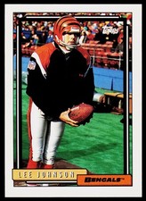 Lee Johnson, 1992 Topps, #60, Cincinnati Bengals,