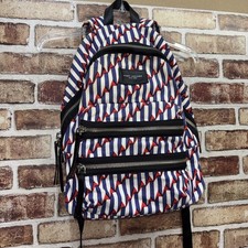 Marc Jacobs Paris Blue Kiss Arrow Head Denim Biker Backpack Medium