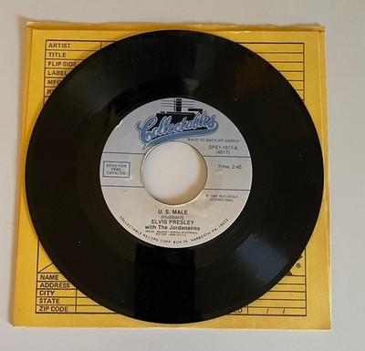 Elvis Presley - U.S. Male / Until It's Time For You To Go 45RPM Record (USED)